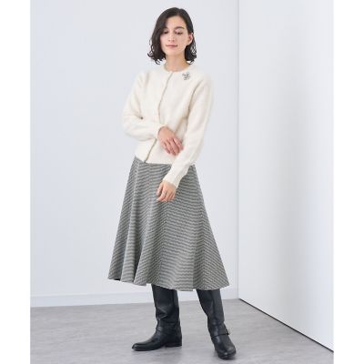 アナイ　モノトーンフレアスカート　未使用　新品　美品です。 モノトーンフレアスカート | ANAYI/アナイ | 三越伊勢丹
