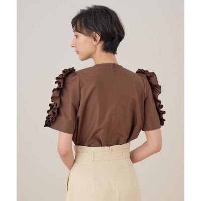 ANAYI（アナイ）の「トリアセコットン袖フリル ブラウス（シャツ