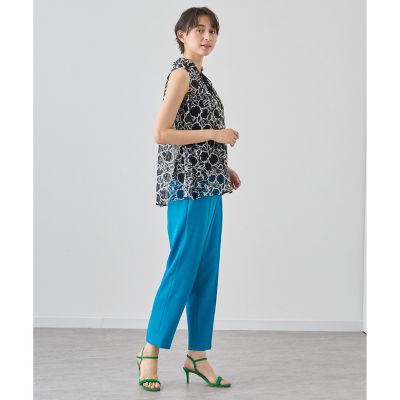 ラインフラワープリントギャザー ブラウス | ANAYI/アナイ | 三越  