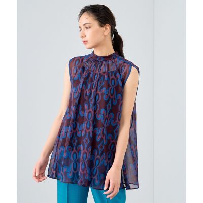 ウォールプリントノースリーブブラウス | ANAYI/アナイ | 三越伊勢丹  