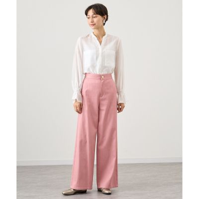 anayi 定価28600円　オーガンジーバンドカラーシャツ ホワイト オーガンジーバンドカラーシャツ | ANAYI/アナイ | 三越伊勢丹