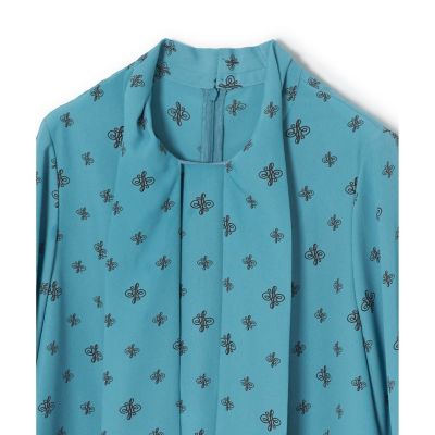 ANAYI　アナイ アナグラムドットプリントボウ　ブラウス　ブルー 楽天市場】アナグラムドットプリントボウ ブラウス ANAYI アナイ