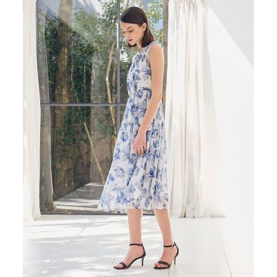 ドローイングフラワーローンプリント ワンピース | ANAYI/アナイ