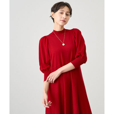 美品✨アナイ23年 ファインメリノフレアニットワンピース ベージュ 36 ファインメリノフレアニット ワンピース | ANAYI/アナイ | 三越