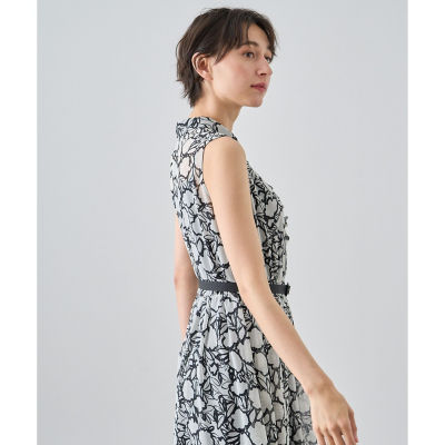 ラインフラワープリントシャツ ワンピース | ANAYI/アナイ