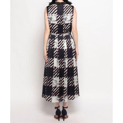 極美品✨アナイ　モノトーンチェックプリントシャツワンピース　38 極美品✨アナイ モノトーンチェックプリントシャツワンピース 38