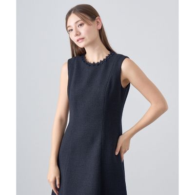 セットアップ対応商品】トライスピンツィードフレア ワンピース