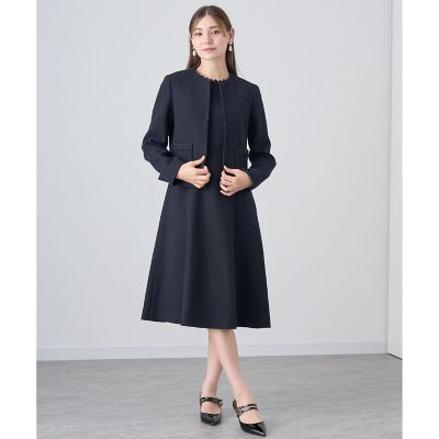 セットアップ対応商品】トライスピンツィードフレア ワンピース