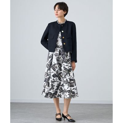 アートフラワープリントタック ワンピース | ANAYI/アナイ | 三越  