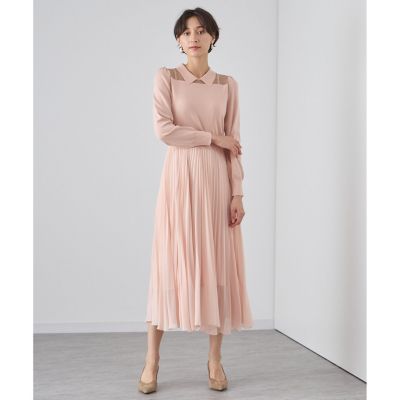 ANAYI｜シアーリブプリーツドッキングワンピース | Rakuten
