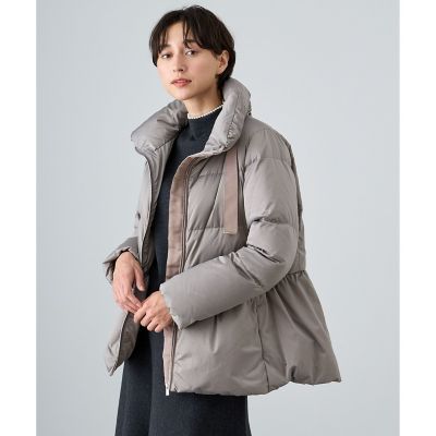 ソロサテンペプラムダウンコート | ANAYI/アナイ | 三越伊勢丹
