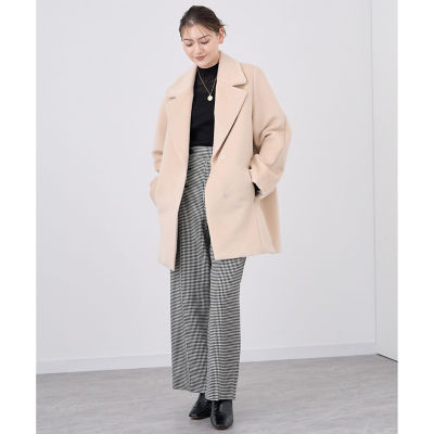 極美品 アナイ 現行 アルパカ シャギー ロングコート ピンクベージュ 極美品 アナイ 現行 アルパカ シャギー ロングコート ピンク