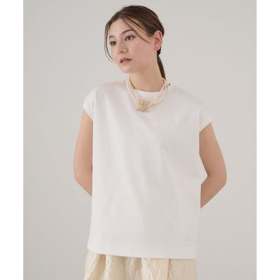 コンパクトコットンフライスノースリ プルオーバー | ANAYI