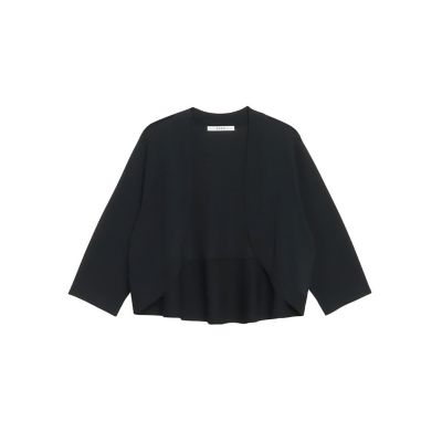 バックフレアショートニットボレロ