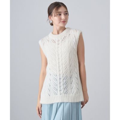 定価34,100円 アナイ スパングルヘアリーノースリーブプルオーバー ベスト 定価34,100円 アナイ スパングルヘアリーノースリーブプル