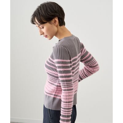 フェザーボーダー プルオーバー | ANAYI/アナイ | 三越伊勢丹  