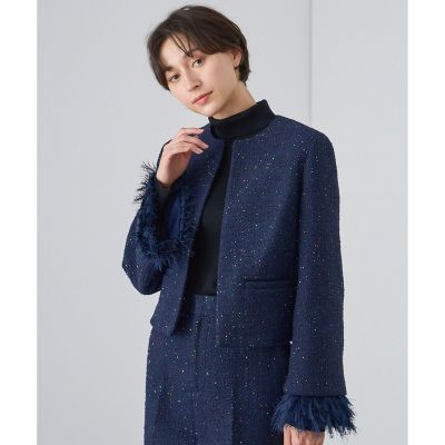 【セットアップ対応商品】コズミックツイードクルー　ジャケット