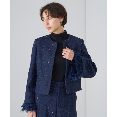 【セットアップ対応商品】コズミックツイードクルー　ジャケット