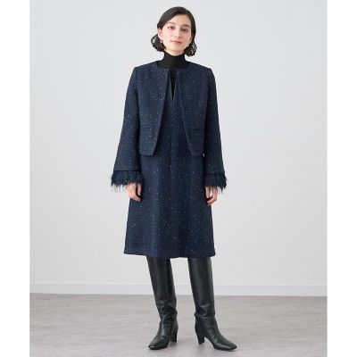 【セットアップ対応商品】コズミックツイードクルー　ジャケット