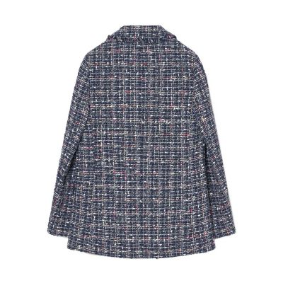 セットアップ対応商品】ミックスチェックツイードダブル ジャケット