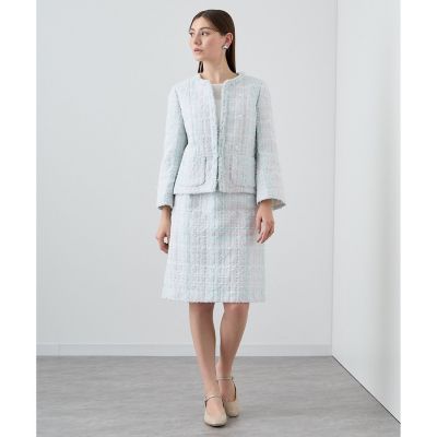 セットアップ対応商品】パステルツイードベル袖 ジャケット | ANAYI