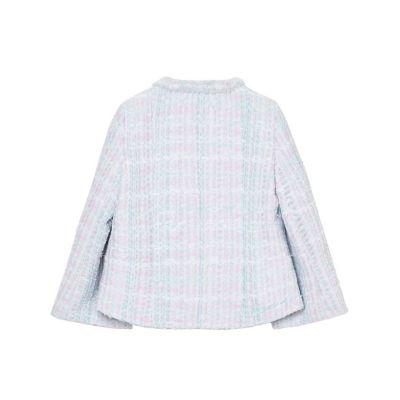 【セットアップ対応商品】パステルツイードベル袖　ジャケット