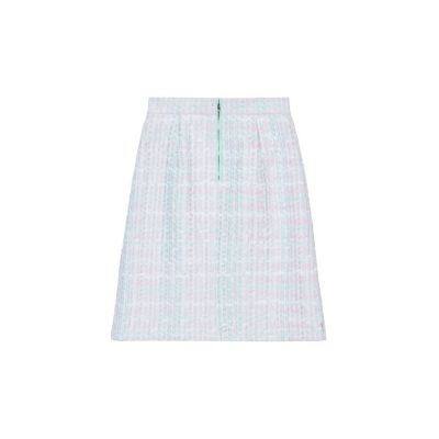 【セットアップ対応商品】パステルツイードＡライン　スカート