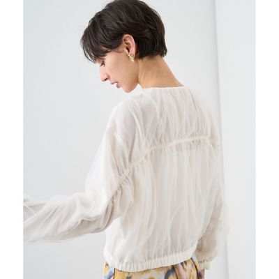 ANAYI チュールレイヤードギャザーブルゾン 38 ANAYI チュールレイヤードギャザーブルゾン 38 - メルカリ