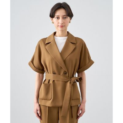 セットアップ対応商品】ストレッチツイルフレンチスリーブ