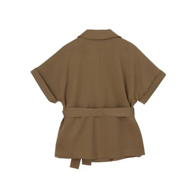 セットアップ対応商品】ストレッチツイルフレンチスリーブ