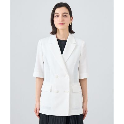 アナイ 24SS ブッチャー ハーフスリーブ ジャケット ブラック 36