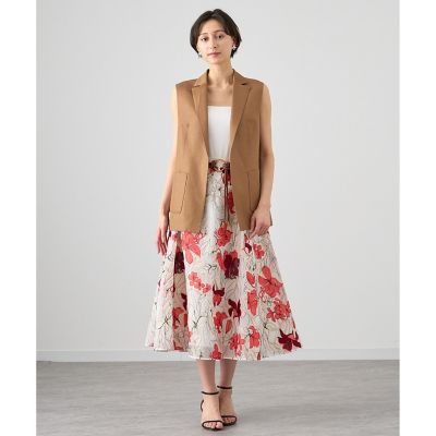 セットアップ対応商品】フラワーオーガンジーフレア スカート | ANAYI