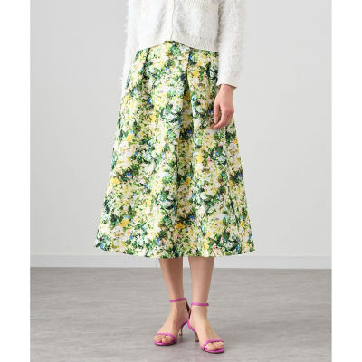 ANAYI ボタニカルプリントスカート - レディースファッション