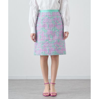 セットアップ対応商品】ツイードジャガードAライン スカート