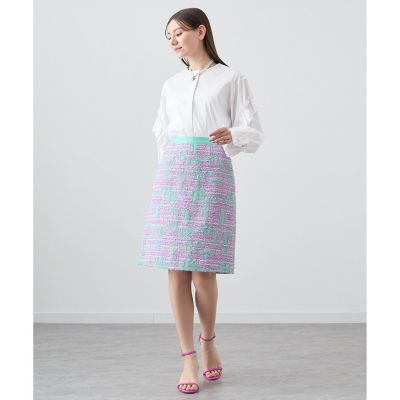 セットアップ対応商品】ツイードジャガードAライン スカート | ANAYI