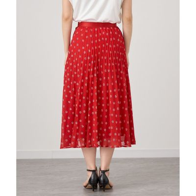 ANAYI マリンスカート ANAYI｜【セットアップ対応商品】マリンドットプリントプリーツ