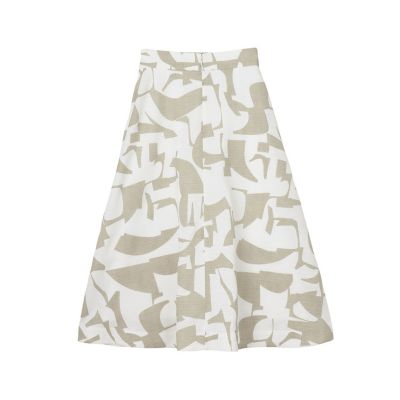 リネンライクキカプリントフレアスカート | ANAYI/アナイ | 三越伊勢丹