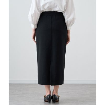 ANAYI⭐︎メリノウールタイトスカート　ブラック セットアップ対応商品】ミラノリブタイトスカート | ANAYI