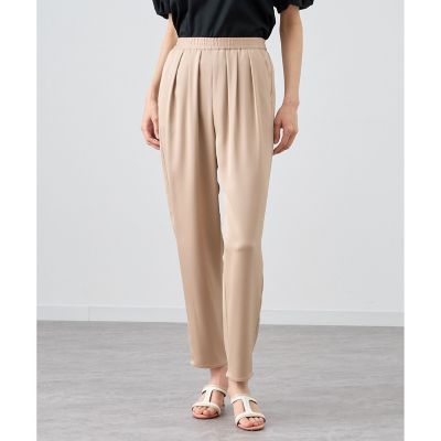 美品♡ANAYI アナイストレッチダブルサテンテーパードパンツ ストレッチダブルサテンテーパードパンツ | ANAYI/アナイ | 三越