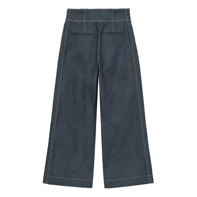 ストレッチデニムライクワイドパンツ
