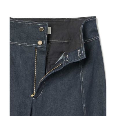 ストレッチデニムライクワイドパンツ