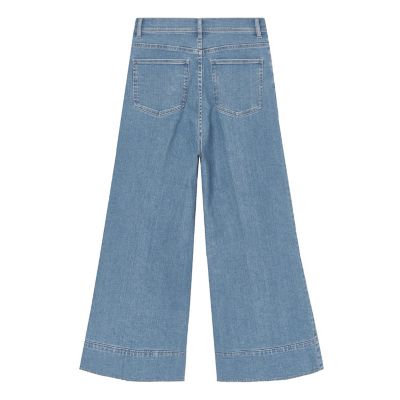ストレッチデニムワイドパンツ