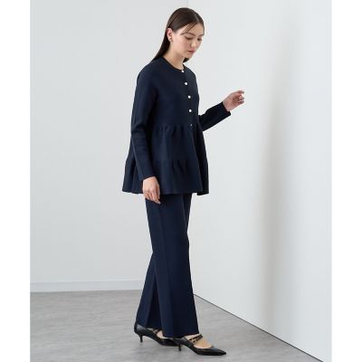【セットアップ対応商品】レーヨンナイロンニットパンツ