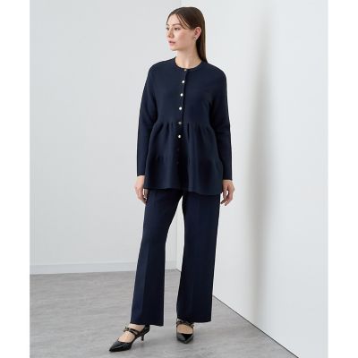 【セットアップ対応商品】レーヨンナイロンニットパンツ
