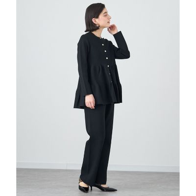 【セットアップ対応商品】レーヨンナイロンニットパンツ