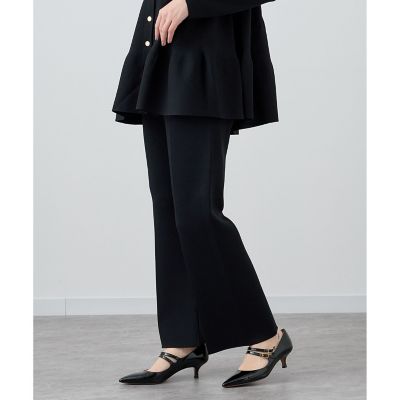 【セットアップ対応商品】レーヨンナイロンニットパンツ
