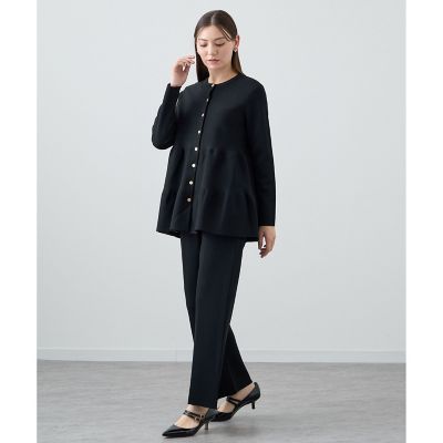 【セットアップ対応商品】レーヨンナイロンニットパンツ