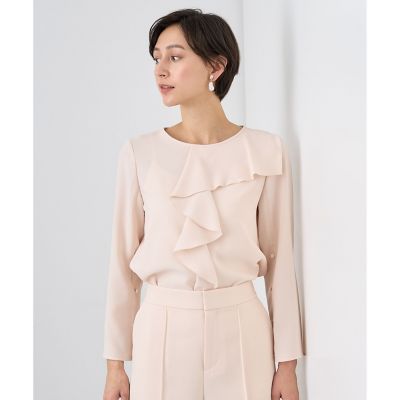 ANAYI（アナイ）の「ストレッチブロードフリル ブラウス（シャツ