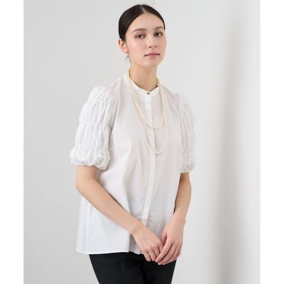 ★新品未使用★ ANAY ブラウス 替えボタン付き タイプライターギャザースリーブ ブラウス | ANAYI/アナイ
