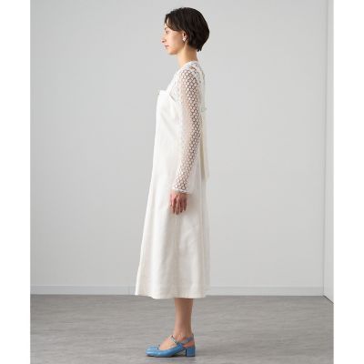 アナイANAYI デニムライクジャンパースカート38 ホワイト 楽天市場】【SALE／50%OFF】デニムライクジャンパードレス ANAYI